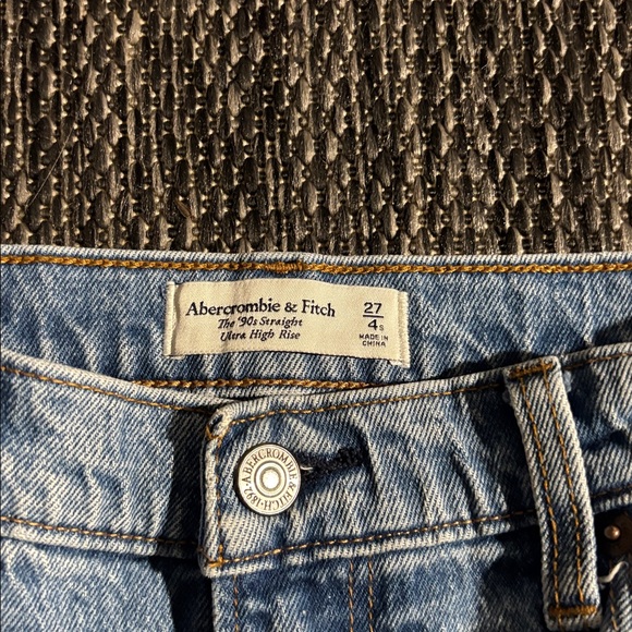 Abercrombie and fitch the 90s straight ultra high rise jeans - Picture 3 of 4